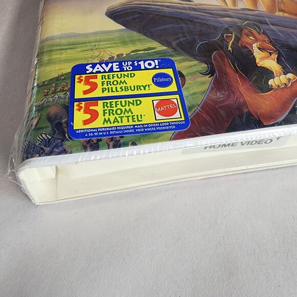 The Lion King Movie VHS 1995 Original Release 1st Time on VHS Sealed Unopened - Picture 9 of 16
